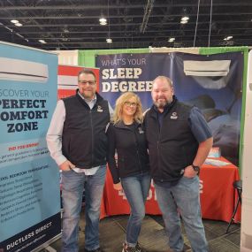 Photo of the Ductless Direct Crew at the Tinley Home Show