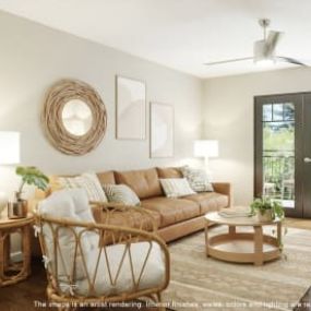 Living room at Casa Marti Apartments