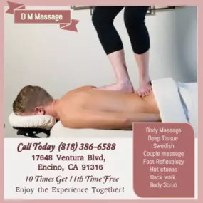 Well trained masseuses use feet in several way to knead the tissues on the patients back. 
The masseuse varies pressure of her/his feet by using props such as bars that help to control the process.