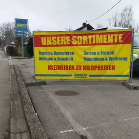 Der neue Discount Baumarkt BAUAKTIV in Ichenhausen.