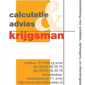 Krijgsman Calculatie & Advies