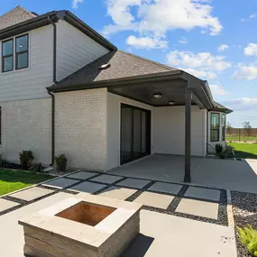 Spacious back patio at Legacy at Lake Dunlap  in New Braunfels