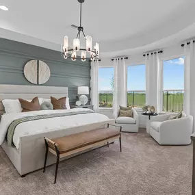 Owner's suite with nature views in floor plans at Legacy at Lake Dunlap in New Braunfels, TX