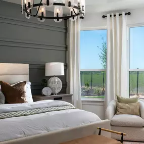 Owner's suite with nature views at Legacy at Lake Dunlap in New Braunfels, TX