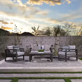 Model Home Back Yard