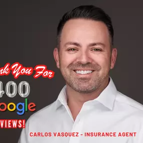 Thank you for 400 Google reviews!!