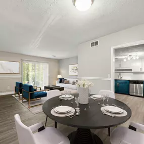 Dining Area at Pines at Lawrenceville Apartments