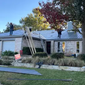 Metal roof installation in Austin