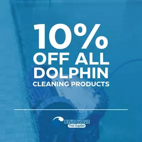 Take advantage of Blue Wave Pool Supplies’ 10% off sale on Dolphin robotic pool cleaners, which includes rebates on select models. Now is your chance to save BIG on a robotic pool cleaner that replaces a weekly pool service or manual labor cleaning your pool. When you want your pool to always be inviting and pristine, visit Blue Wave Pool Supplies!