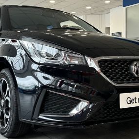 Black MG3 Inside Evans Halshaw MG Grantham Dealership