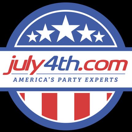 Logotyp från July4th.com // America's Party Experts