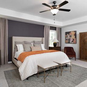 Primary Bedroom photo of the new home model at Creekside in Dawsonville, GA