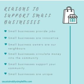 These are all great reasons to support small businesses. Worryingly, some still come to the Shop and say, “I didn’t know that you were here”.