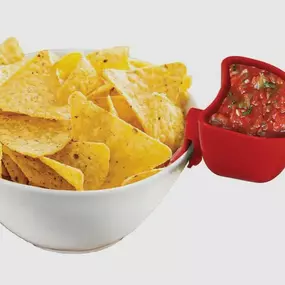 Add some fun to your snacking! The Jokari Dip Holder clips right to the side of your plate or bowl, holding up to 1/2 cup of your favorite dressing, dip, or salsa. Available starting this weekend – stop by and check it out!
BethAnn ????