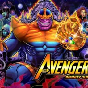 For over 50 years the Avengers have delighted fans through comic books, television series and movies.  In this pinball adventure, players will transform into their favorite Super Heroes as they battle Thanos and his minions across the cosmos.  On his unrelenting quest for intergalactic omnipotent power, it’s a race to hunt down and recover the six Infinity Gems before Thanos gets his hands on them.  It’s up to the player to stop Thanos and the Black Order from succeeding in this action-packed pi
