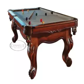 Support American artisans with an American-made pool table from Billiards N More. All of the models featured here are handmade in the USA from top-quality wood and leather. Most come in 7, 8, or 9-foot sizes. Our American Made pool table selection covers a range of modern and traditional styles, with dozens of felt colors and wood stains available.