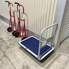 hand carts at storage facility off 74 4 Lane in Marble, NC