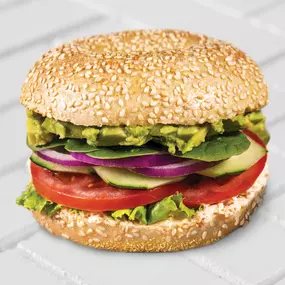 Manhattan Bagel Avocado Veg Out Sandwich