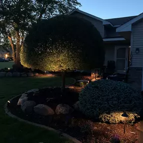 Enhance the aesthetics and security of your property with Richbergs Landscape's tailored outdoor lighting solutions. Schedule a consultation to discuss your needs.