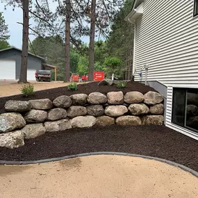 Experience peace of mind with Richbergs Landscape's reliable retaining walls. Let's provide stability and style for your outdoor spaces. Contact us today to discuss your project!