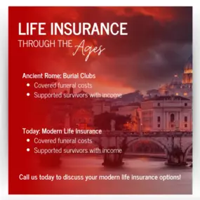 Just like in ancient times, life insurance today ensures your loved ones are taken care of. We offer comprehensive life insurance policies to help your family stay secure. Contact us to learn more about how we can assist with what matters most. ❤️