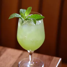 Fresh juice cocktail with mint