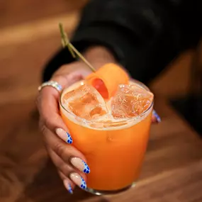 Fresh juice carrot cocktail