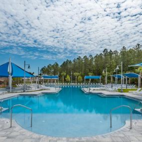 Lounge poolside while basking in the Florida sun