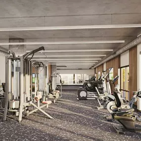 Well-Equipped Fitness Area