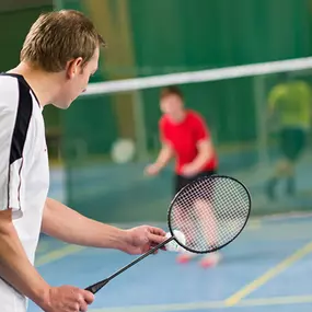 The large six-court sports hall plays host to a variety of sports and activities, including badminton and table tennis, with plenty of others to choose from as well.