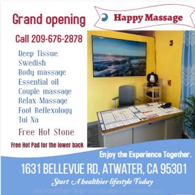 Our traditional full body massage in Atwater, CA
includes a combination of different massage therapies like 
Swedish Massage, Deep Tissue, Sports Massage, Hot Oil Massage
at reasonable prices.