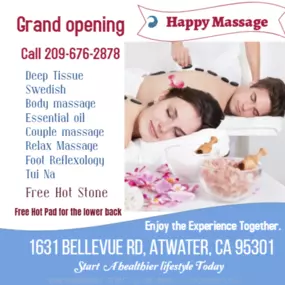 A couple's massage is just like any other massage service, 
but you and your partner receive the massage at the same time, 
on separate tables, and by two different massage therapists. 
The massage is generally offered in a private room on side-by-side massage tables.