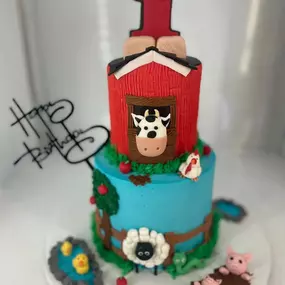 Farm Birthday Cake