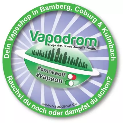 Logótipo de Vapodrom Bamberg - E-Zigaretten, Liquids & Zubehör