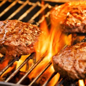 Burgers right off the not grill, only at Denville Dog & Ice Cream