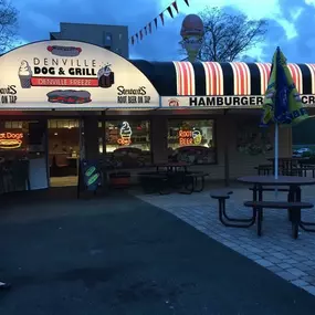 Denville Dog & Grill & Ice Cream, Denville NJ. Come on over, sit back and enjoy great food & ice cream outdoors.