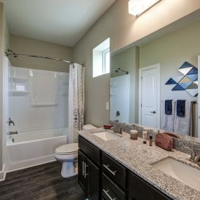 Bathroom with tub