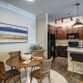 Dining and kitchen area