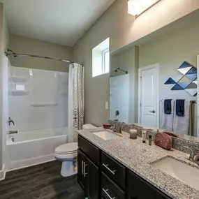 Bathroom with tub