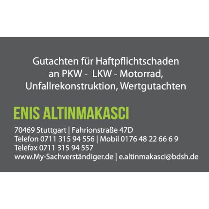 Logo van KFZ Sachverständigenbüro Altinmakasci