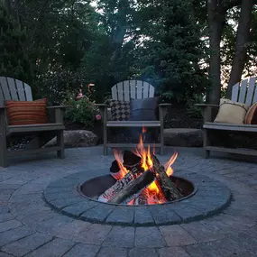 Firepit patios can be simple or a little more extravagant, but either way are a nice addition to any backyard!