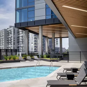 Apartments with heated pool