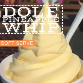 Denville Ice Cream, try our Dole Pineapple Whip, Soft Serve
