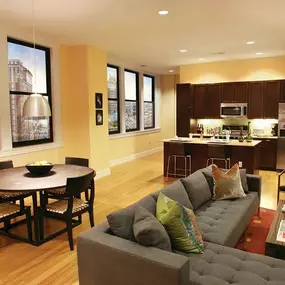 Open Space with a Living Room and Kitchen