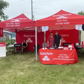 The rain's outta here, the music's cranking, and we've already got some awesome faces painted! Come get some food and an ice cold drink’ Swing by our tent for some awesome prizes! #communitybuilding