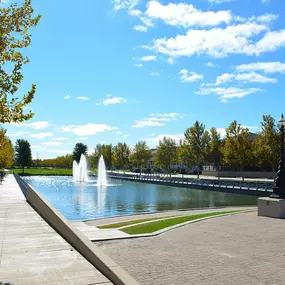 Lake With Fountain