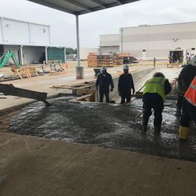 Warehouse Bay Concrete Installation by Right Choice Development & Construction
