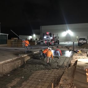 After Hours Concrete Installation by Right Choice Development & Construction