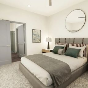 Rendering of the bedroom