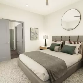 Rendering of the bedroom